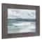Navy and Sage Horizon Line Western Framed Print